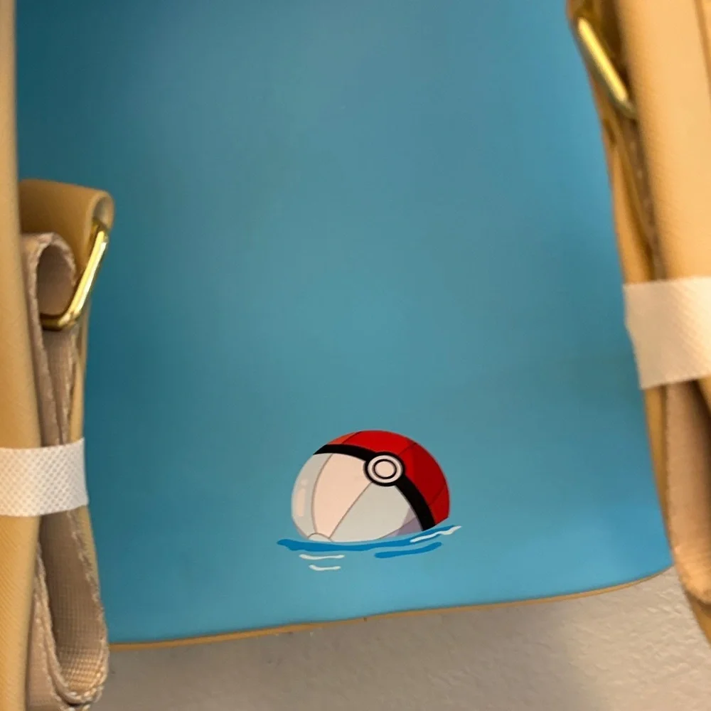 Loungefly Pokémon Beach Adventure Kids Backpack - Blue and White & Wallet - Picture 11 of 16